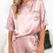 Summer Satin Pajamas Set Women