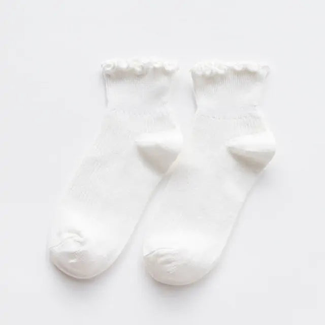 Lolita Style Frilly Ruffle Socks